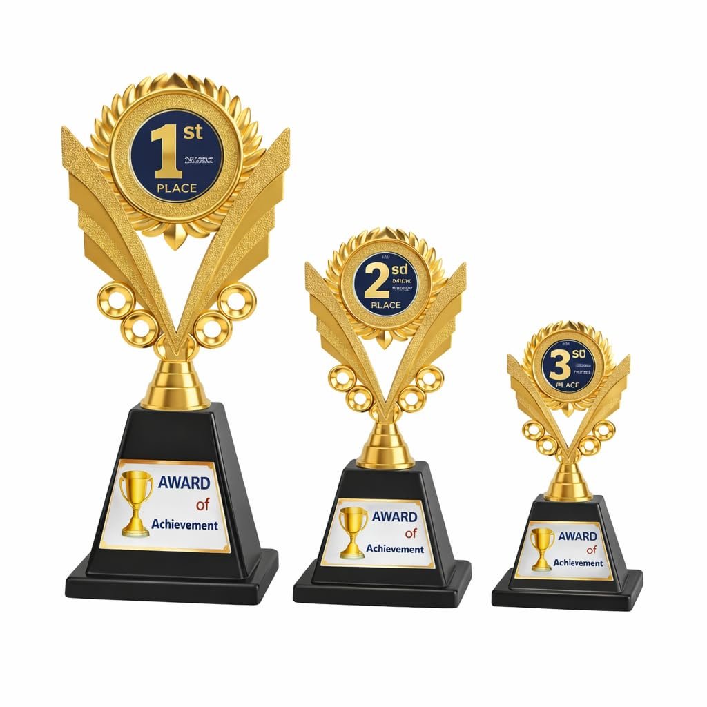 Premium Gold Star Metal Trophy (12 Inch)